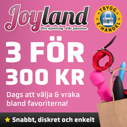 Joyland erbjudande 3 för 300 kronor